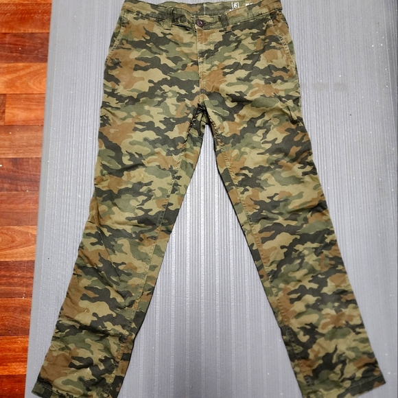 George Camo Chino Straight Fit Pants 33x30 - Picture 1 of 3